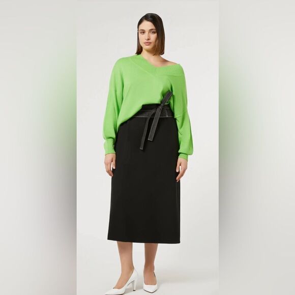 Sweater Oversized Pullover Green Lime Size S - Picture 1 of 6